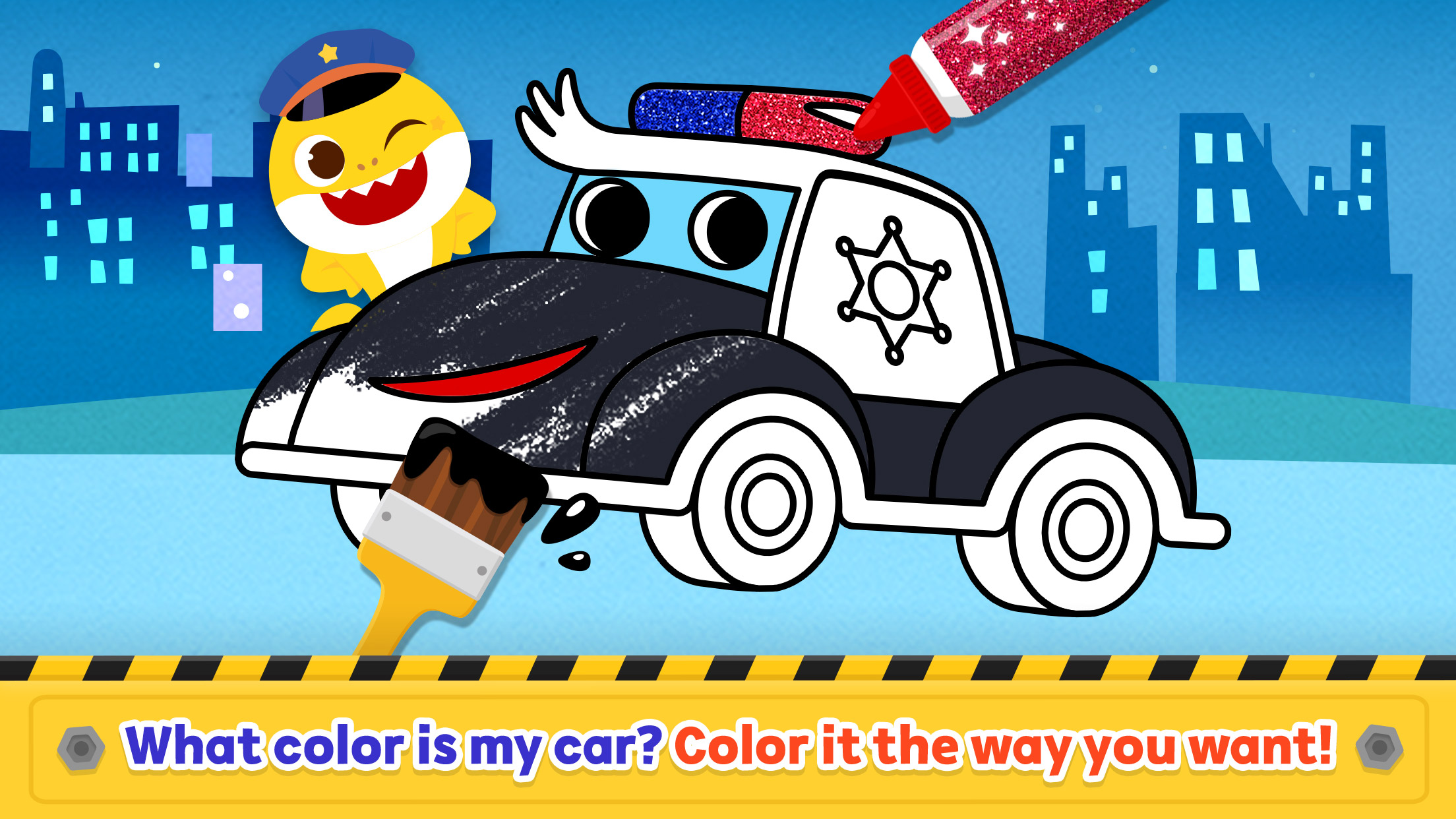 اسکرین شات 5 برنامه Baby Shark Car Town: Kid Games