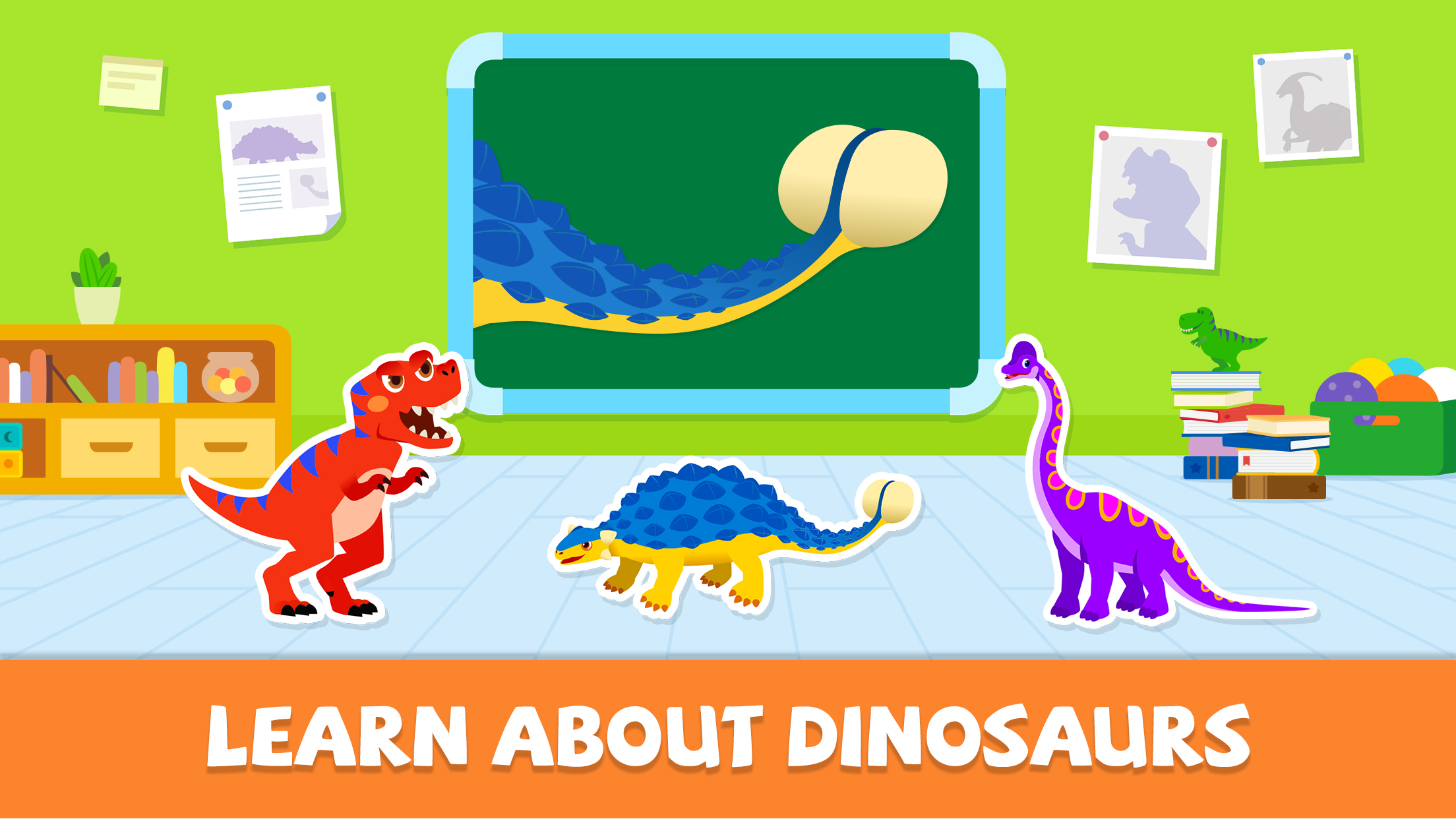 اسکرین شات 5 برنامه Pinkfong Dino World: Kids Game