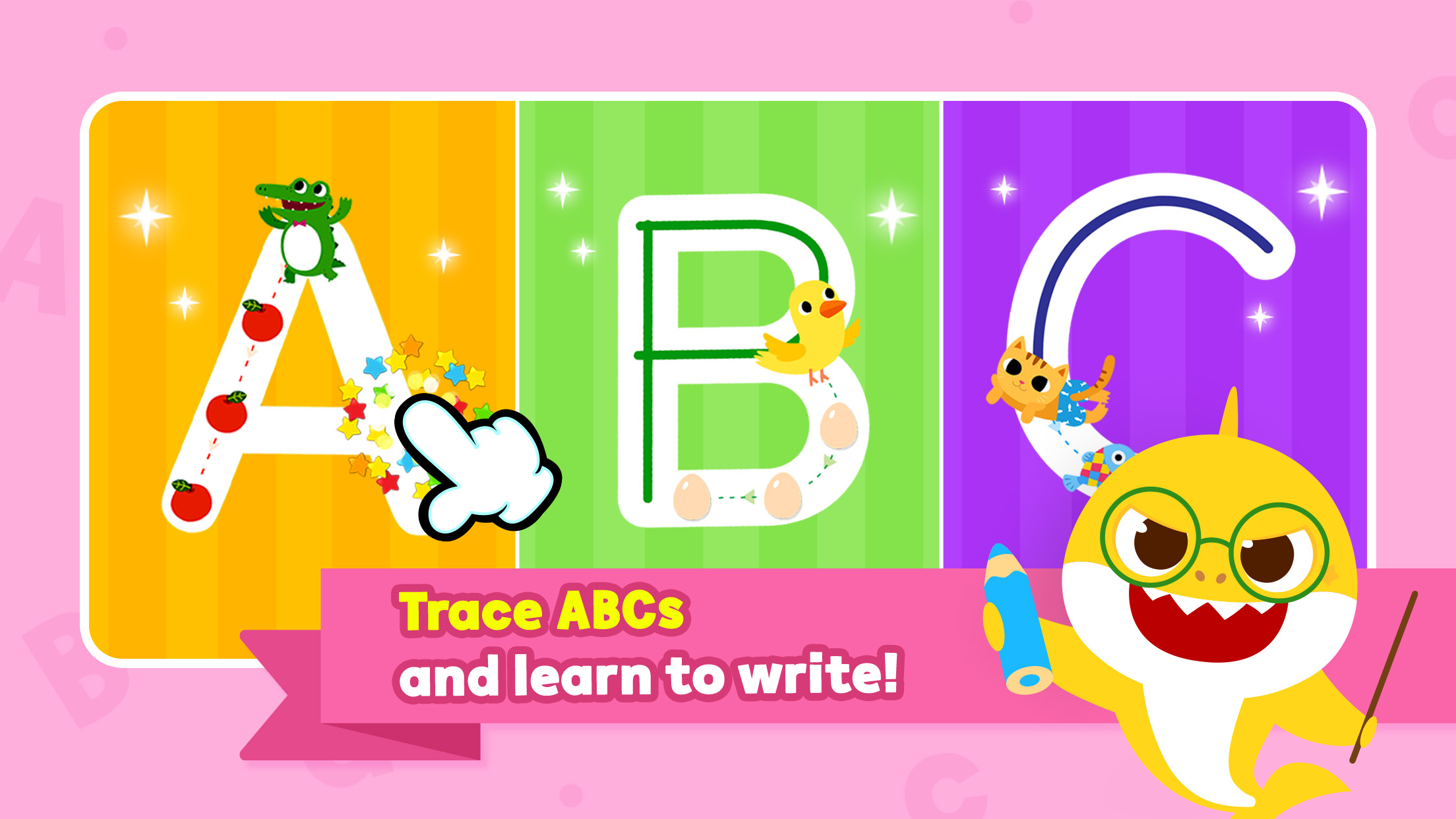 اسکرین شات 2 برنامه Baby Shark ABC Phonics: Games