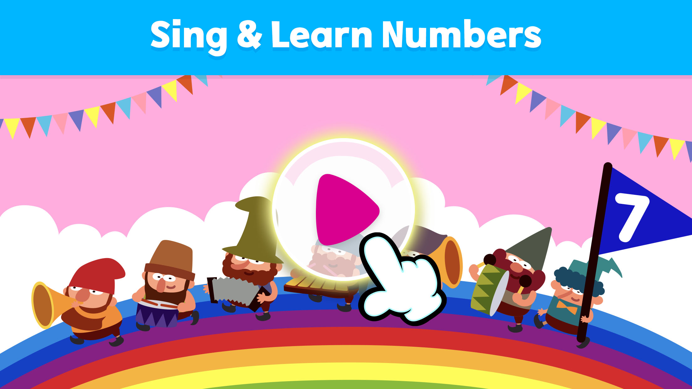 اسکرین شات 1 برنامه Pinkfong 123 Numbers: Kid Math