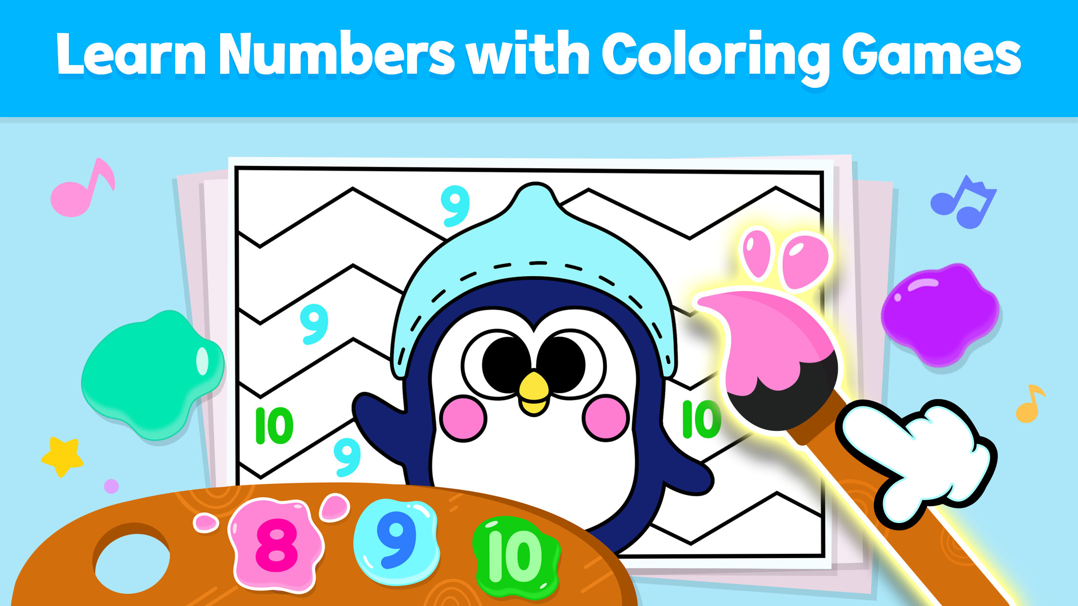 اسکرین شات 2 برنامه Pinkfong 123 Numbers: Kid Math