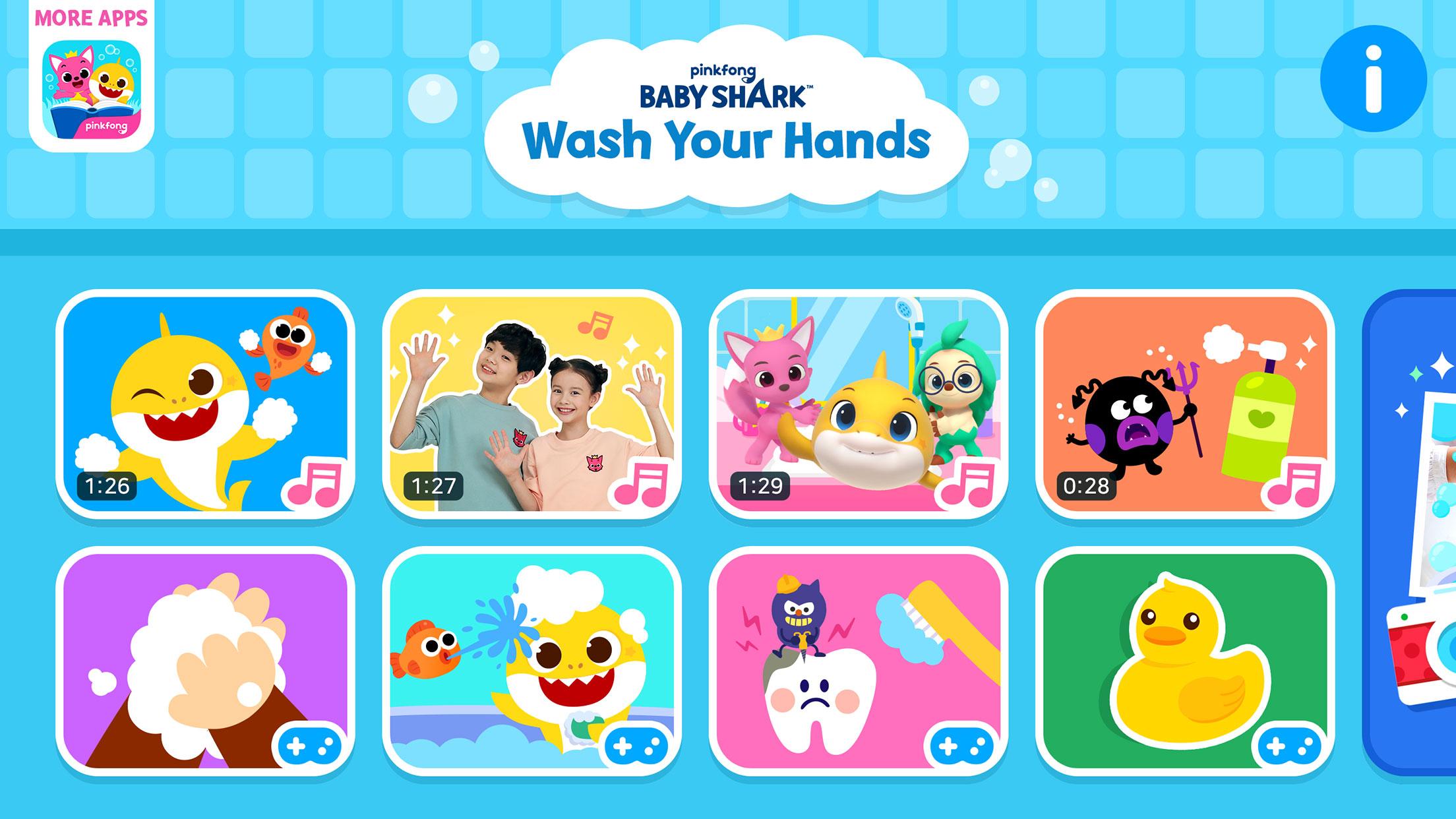 اسکرین شات 5 برنامه Baby Shark: Wash Your Hands