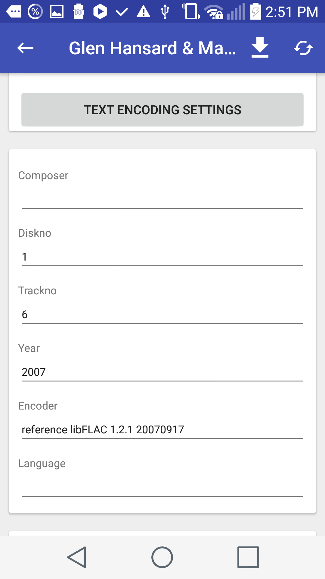اسکرین شات 3 برنامه Music TagEditor