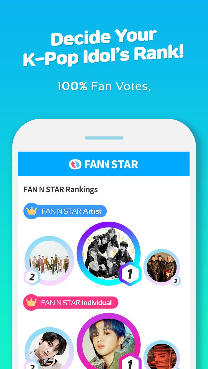 اسکرین شات 3 برنامه FAN N STAR (K-POP Idols Rankin