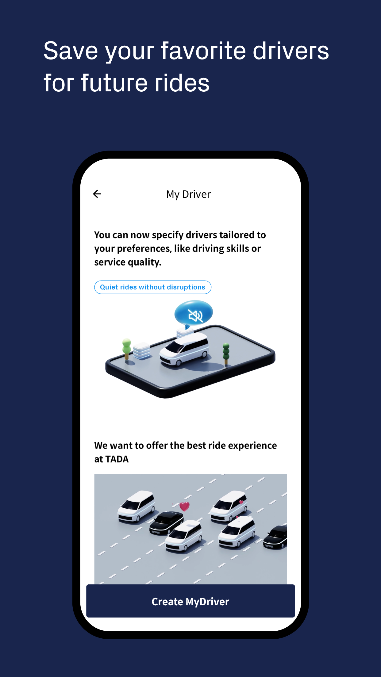 اسکرین شات 5 برنامه TADA - Quality ride for all