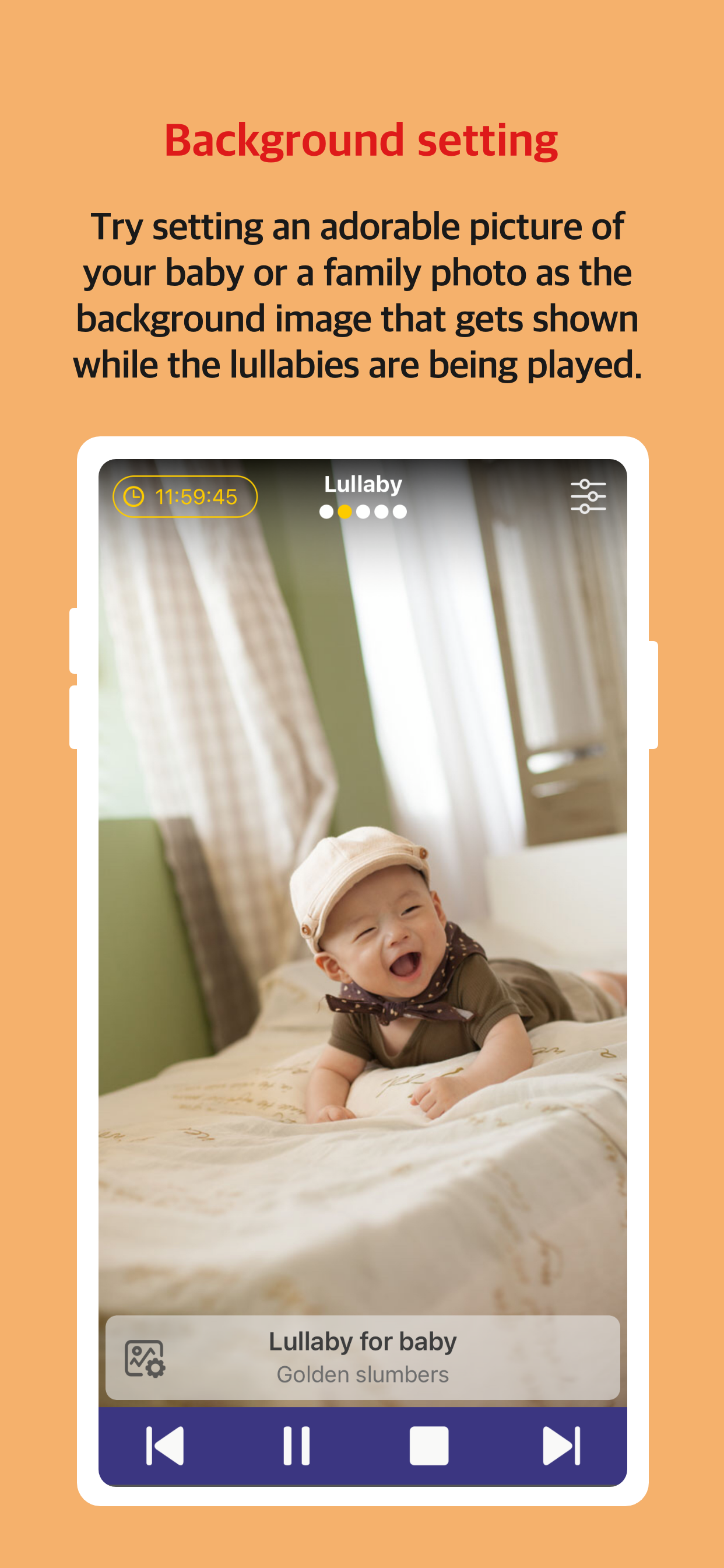 اسکرین شات 7 برنامه Don't cry my baby (lullaby)