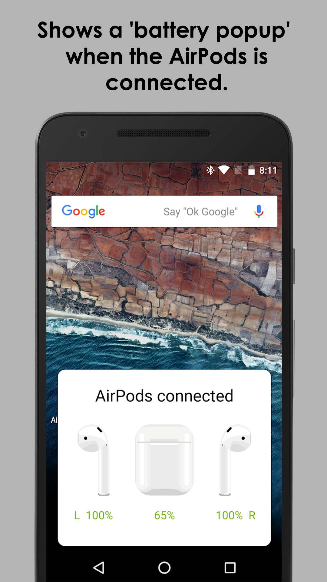 اسکرین شات 2 برنامه AirBuds Popup - airpod battery