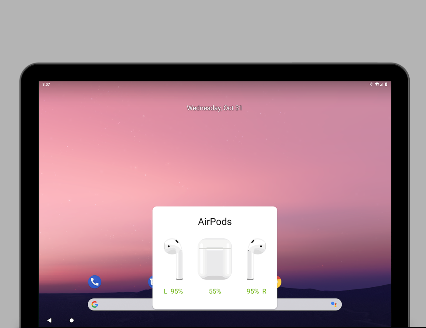 اسکرین شات 1 برنامه AirBuds Popup - airpod battery