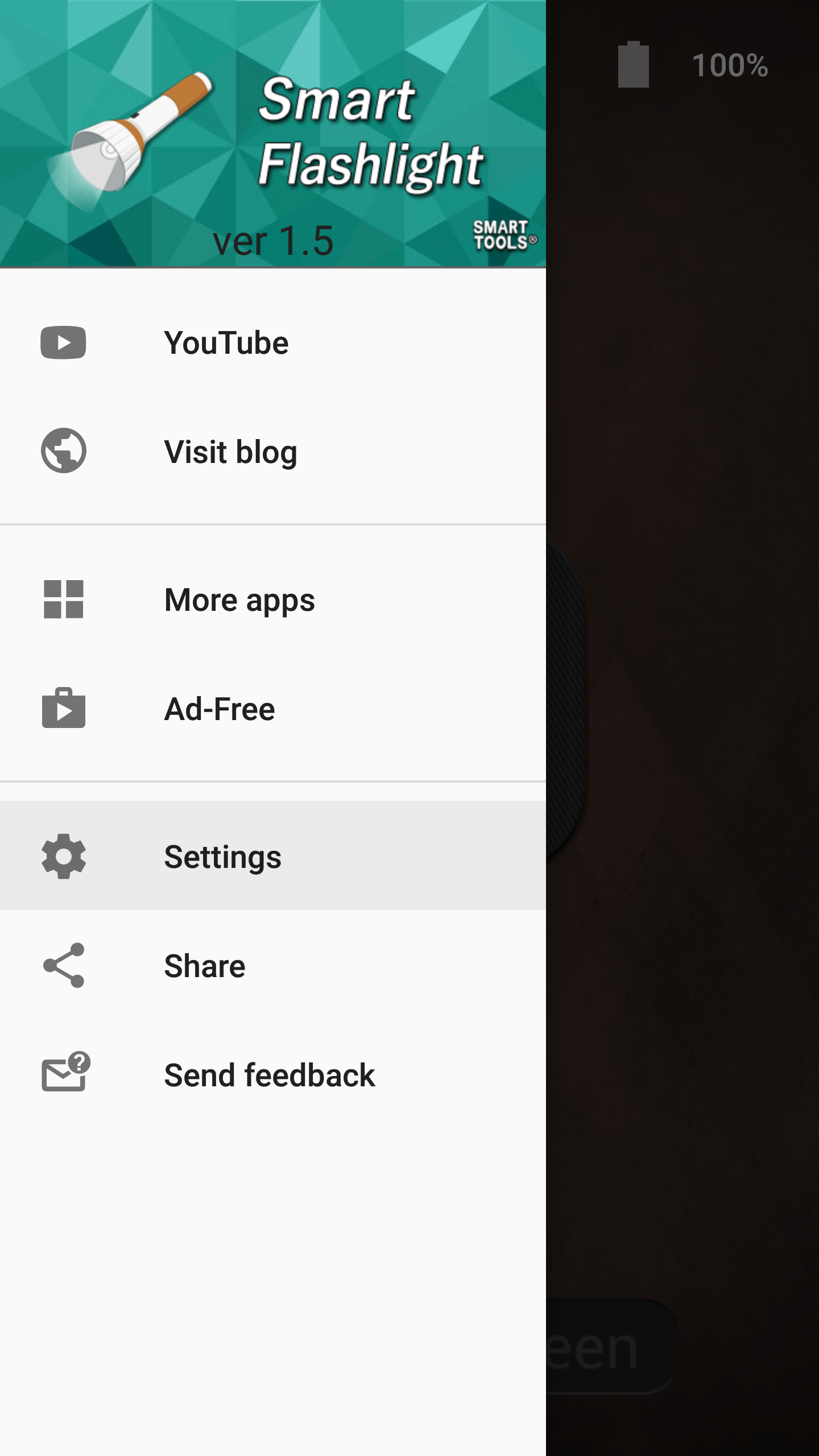 اسکرین شات 6 برنامه Smart Flashlight