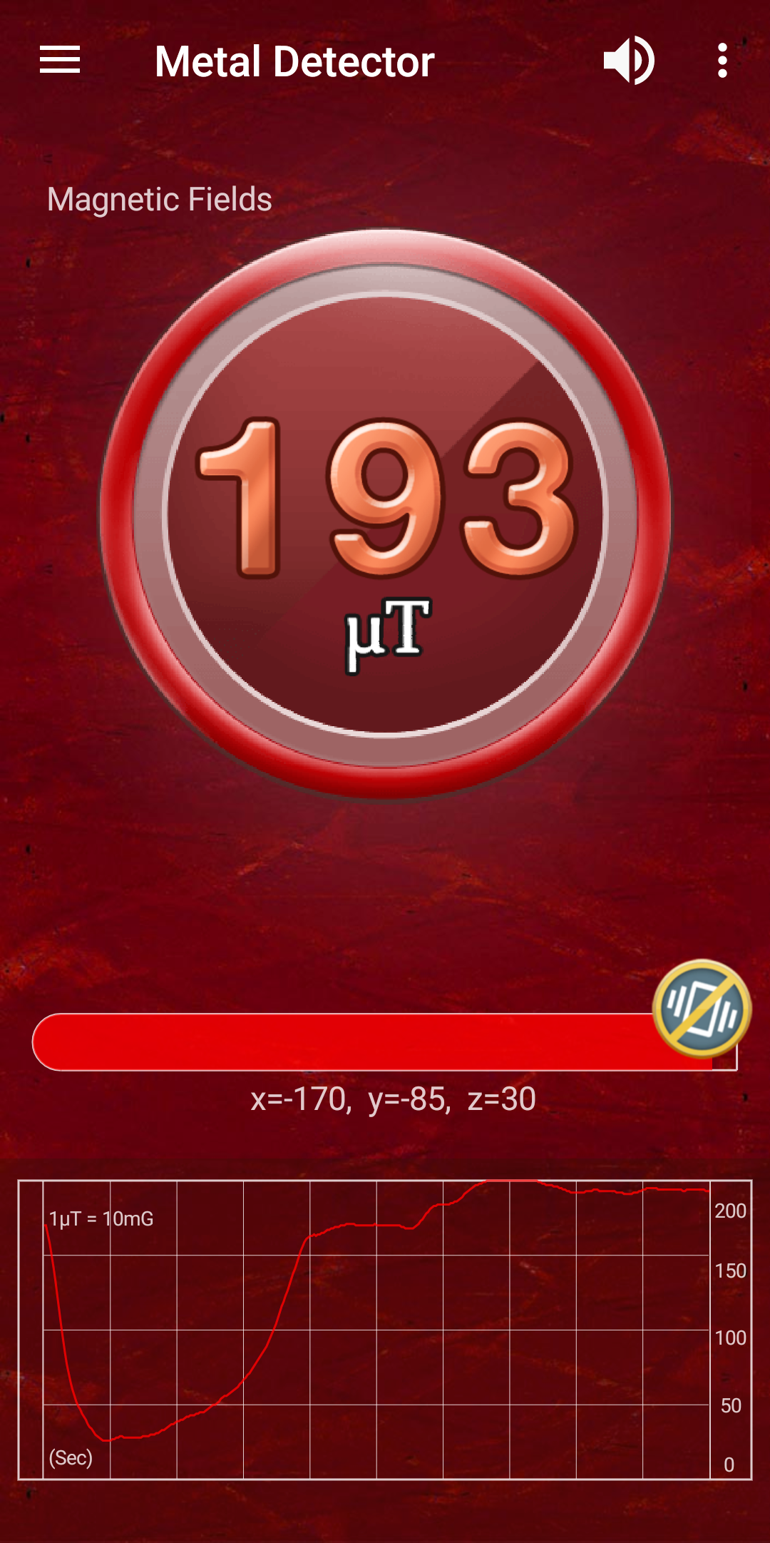 اسکرین شات 6 برنامه Metal Detector