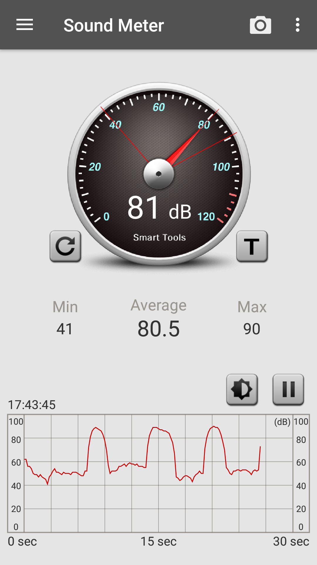 اسکرین شات 2 برنامه Sound Meter