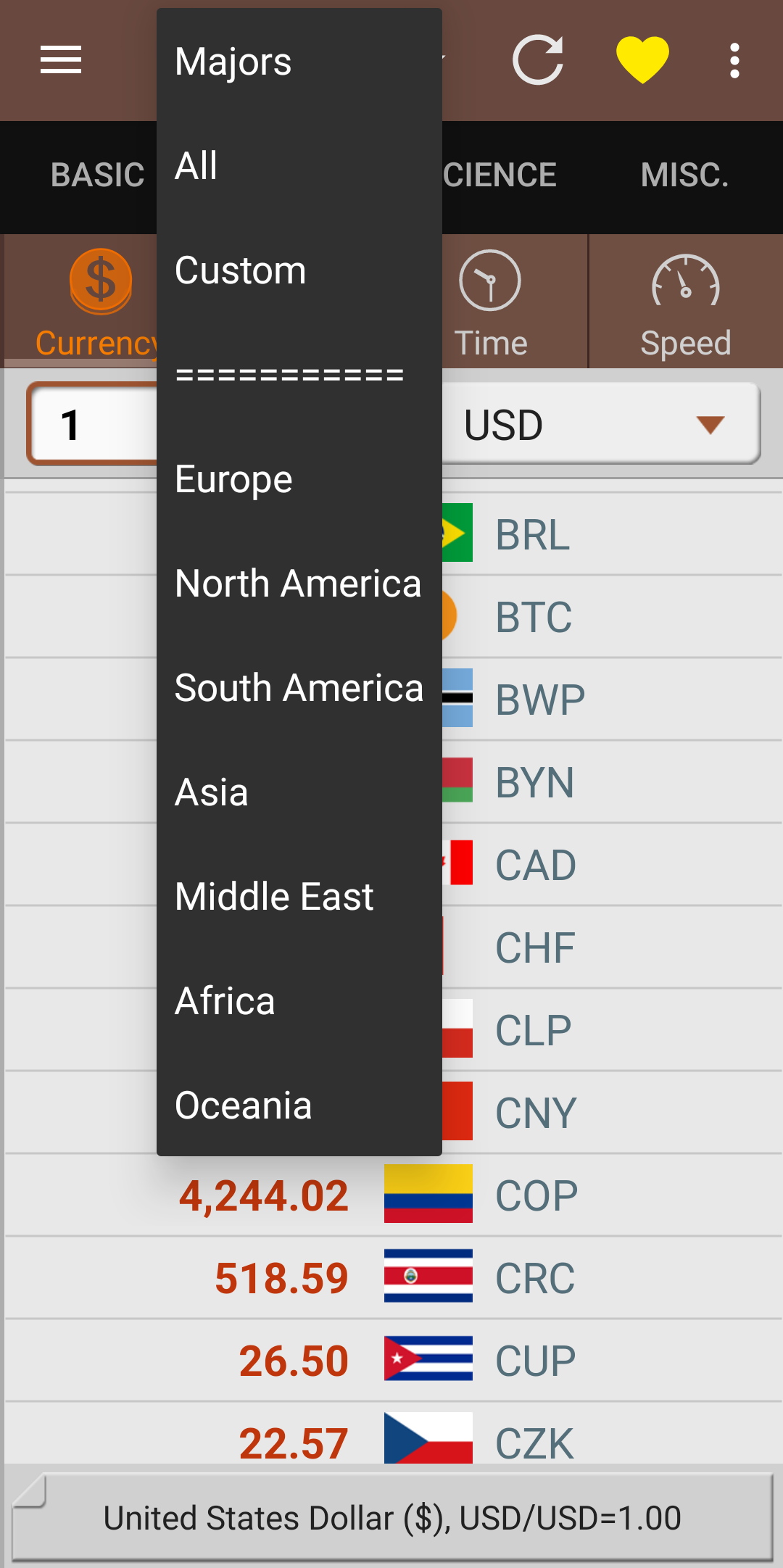اسکرین شات 3 برنامه Unit Converter