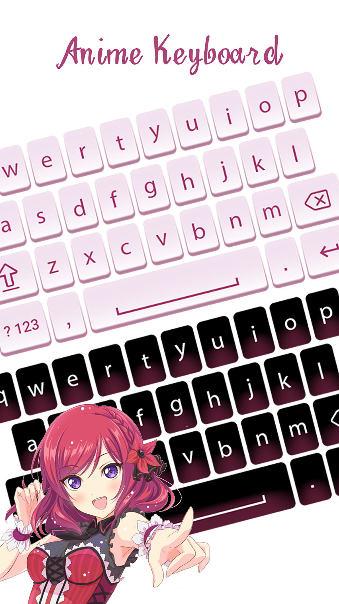 اسکرین شات 8 برنامه Keyboard - Anime Keyboard