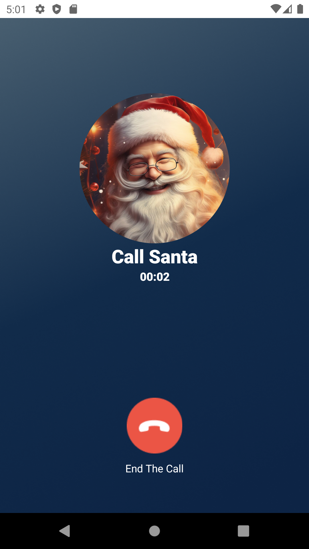 اسکرین شات 3 برنامه A Call From Santa Prank