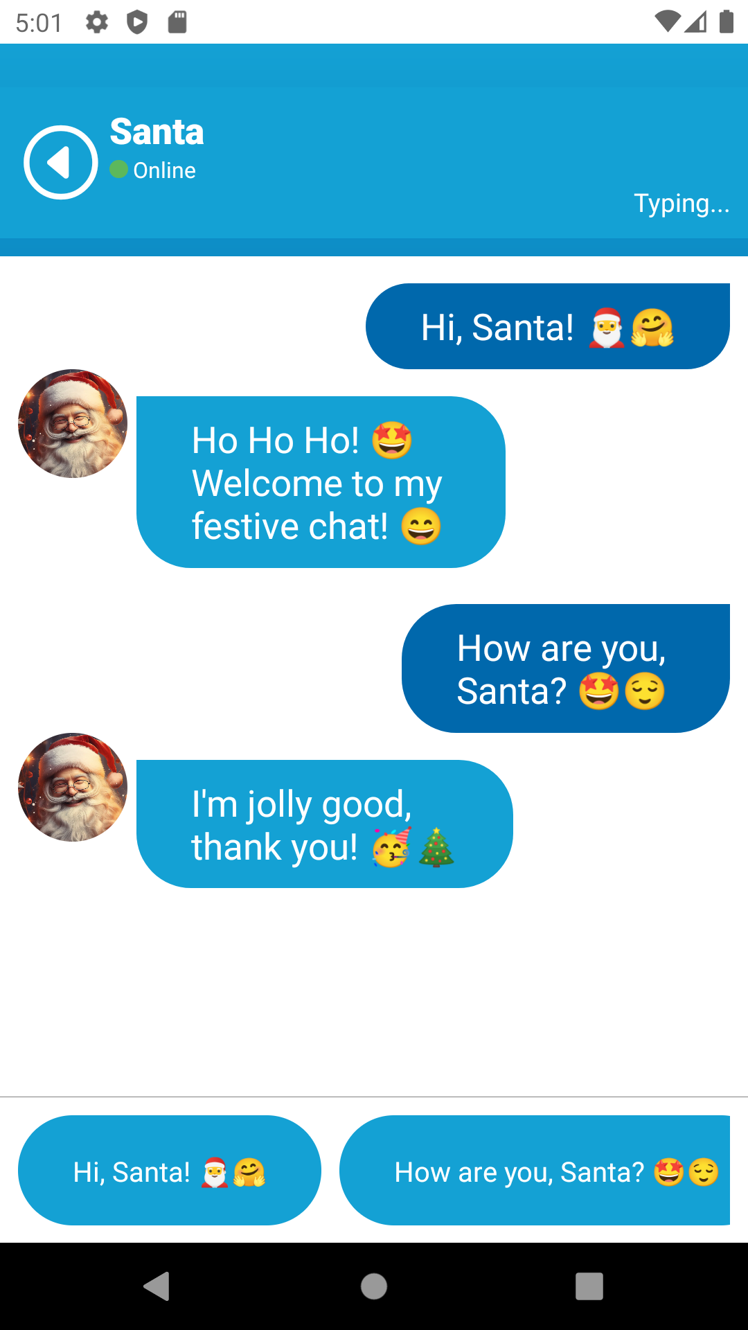 اسکرین شات 4 برنامه A Call From Santa Prank