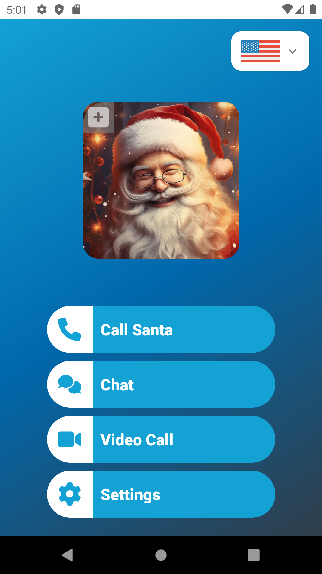 اسکرین شات 1 برنامه A Call From Santa Prank