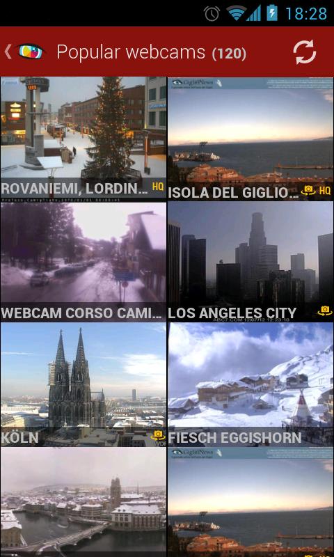 اسکرین شات 2 برنامه Worldscope Webcams