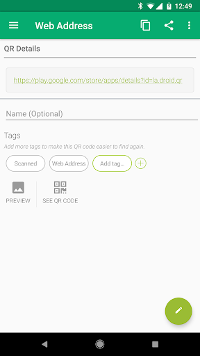 اسکرین شات 2 برنامه QR Droid