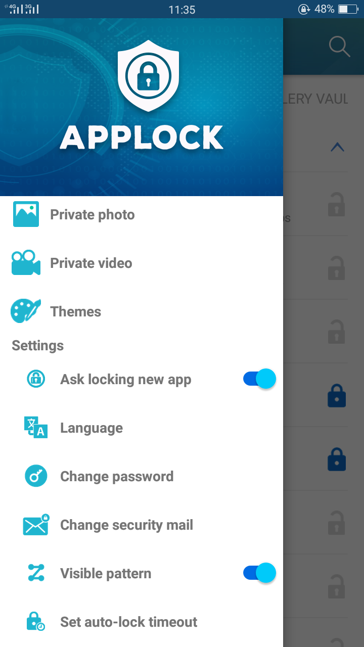 اسکرین شات 6 برنامه Applock