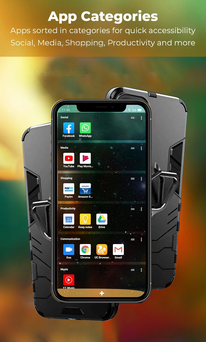 اسکرین شات 3 برنامه Ares Launcher -Themes Launcher