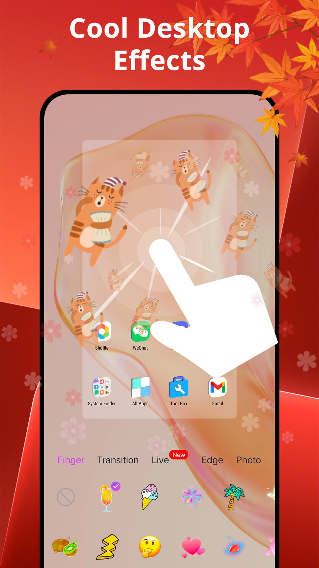 اسکرین شات 5 برنامه 3D Droid15 Launcher