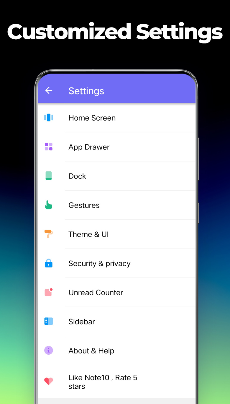 اسکرین شات 7 برنامه Note Launcher - Galaxy Note20