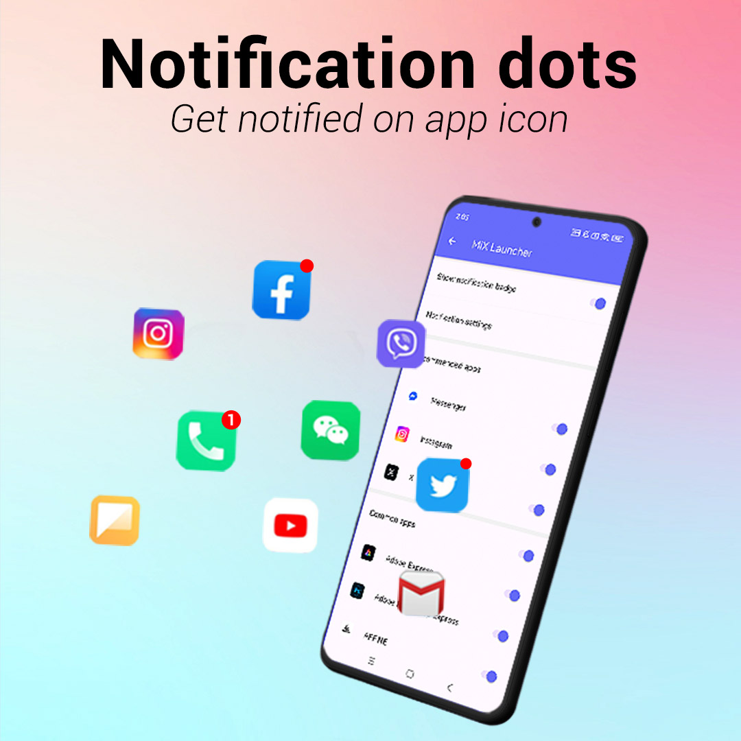 اسکرین شات 6 برنامه Mix Launcher