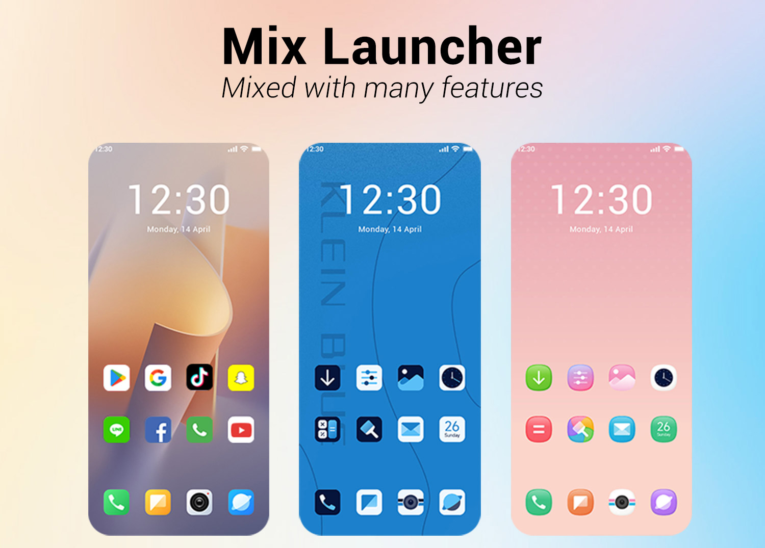 اسکرین شات 1 برنامه Mix Launcher