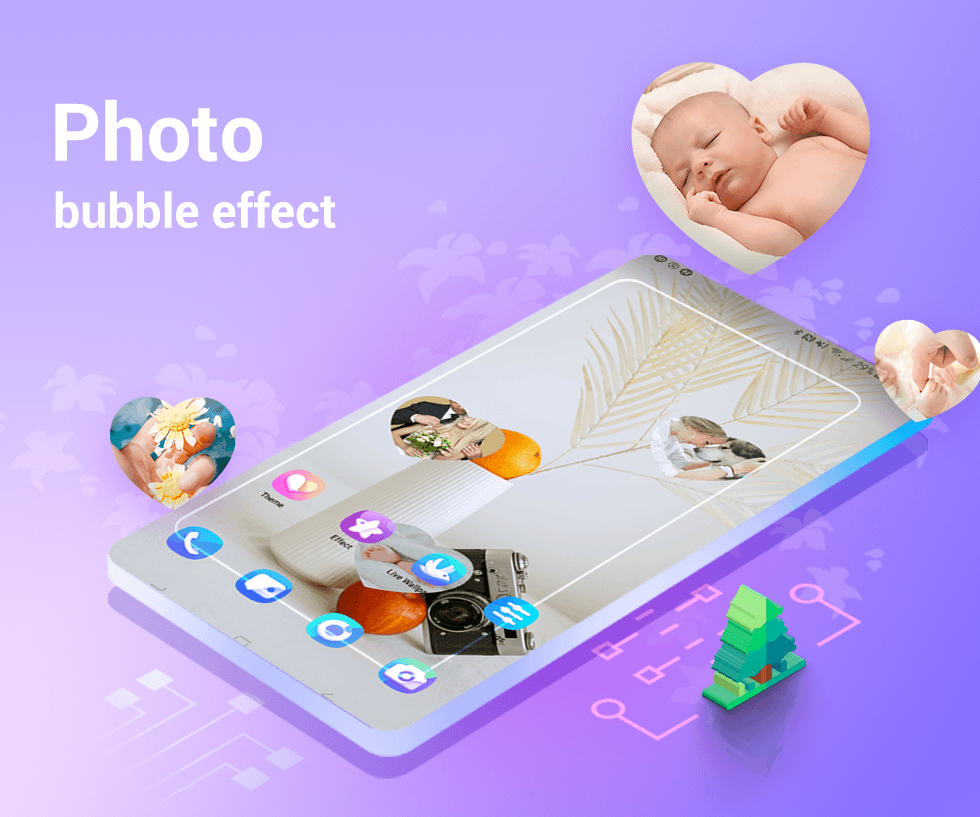 اسکرین شات 6 برنامه 4D Launcher -Lively 4D Launche