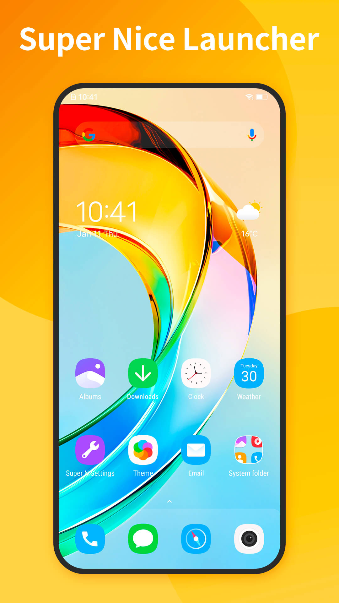 اسکرین شات 1 برنامه Super Nice Launcher