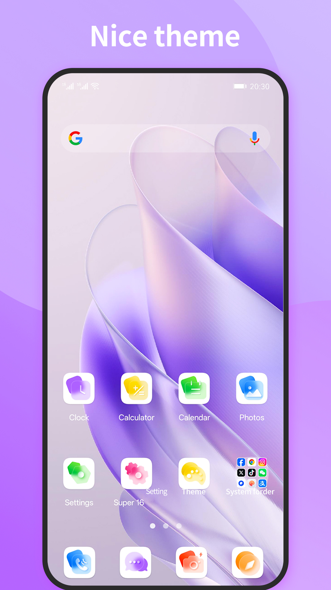 اسکرین شات 2 برنامه Super Nice Launcher