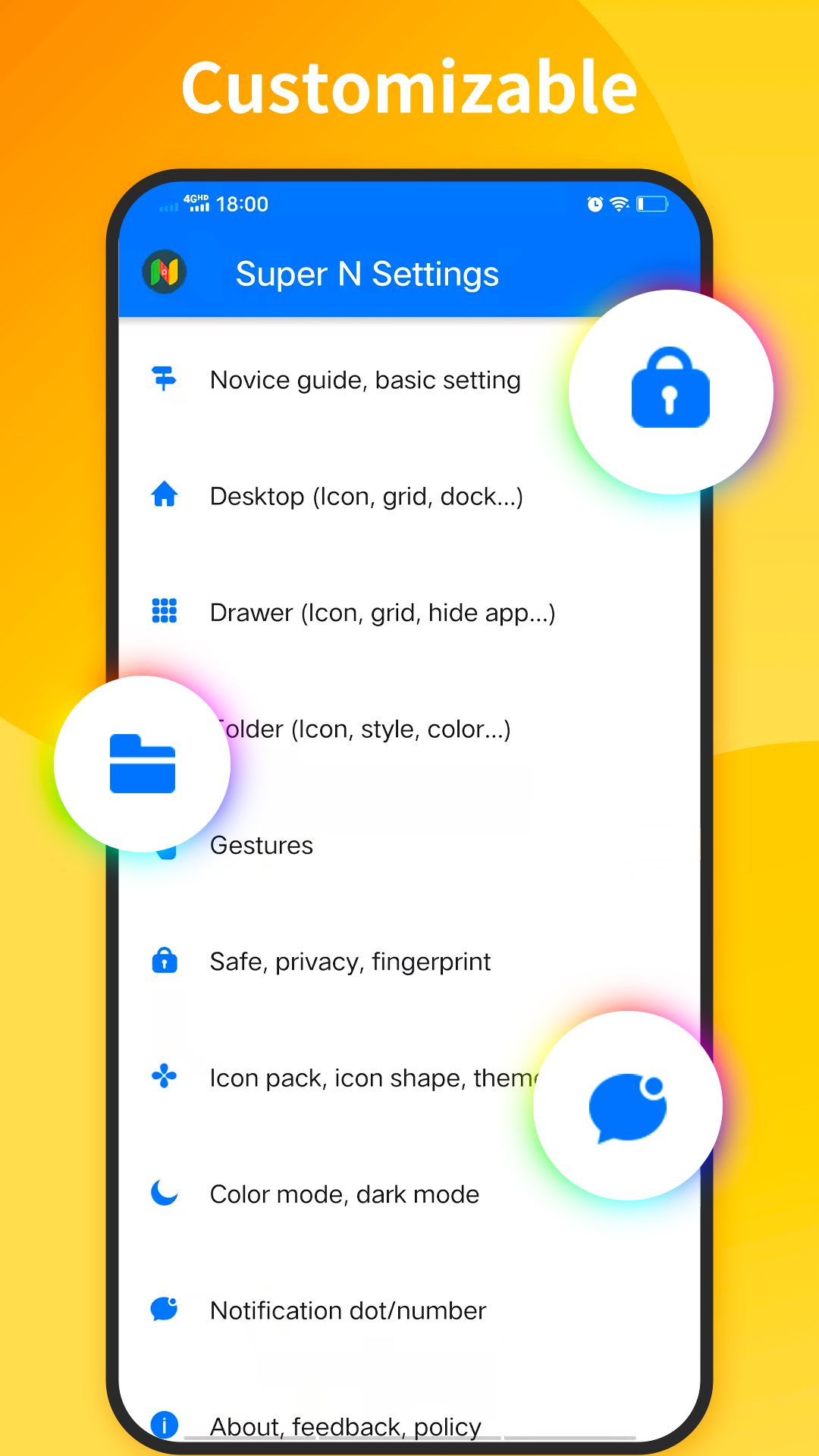 اسکرین شات 7 برنامه Super Nice Launcher