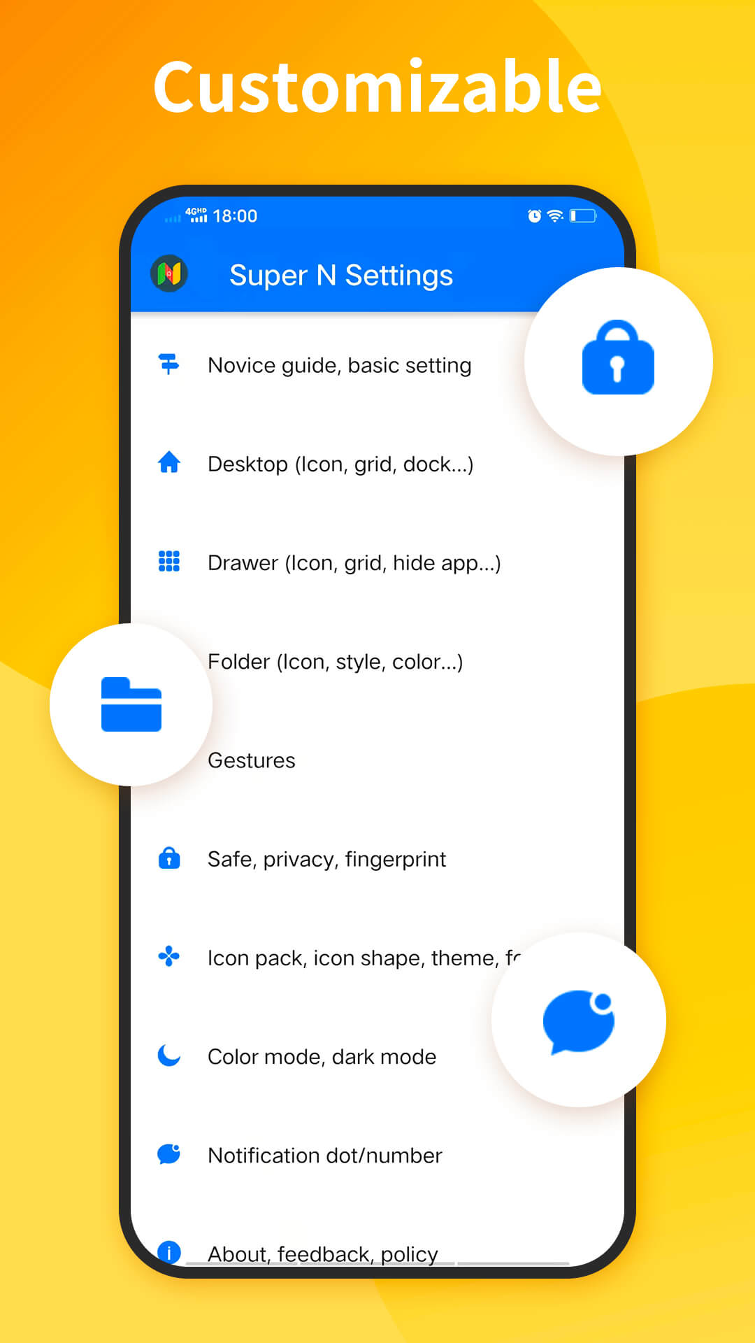 اسکرین شات 7 برنامه Super Nice Launcher