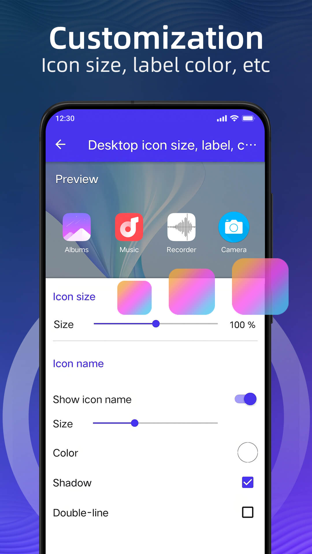 اسکرین شات 8 برنامه Pie Launcher version 2025