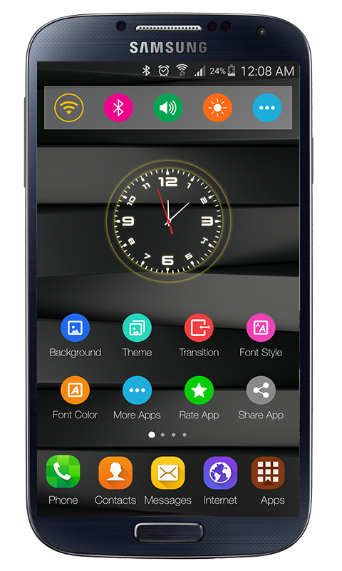 اسکرین شات 2 برنامه Launcher Galaxy A71 Theme