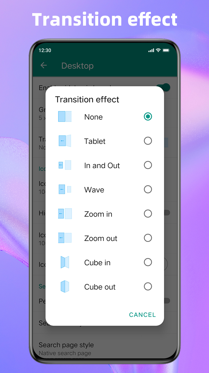 اسکرین شات 5 برنامه Super P Launcher, Theme