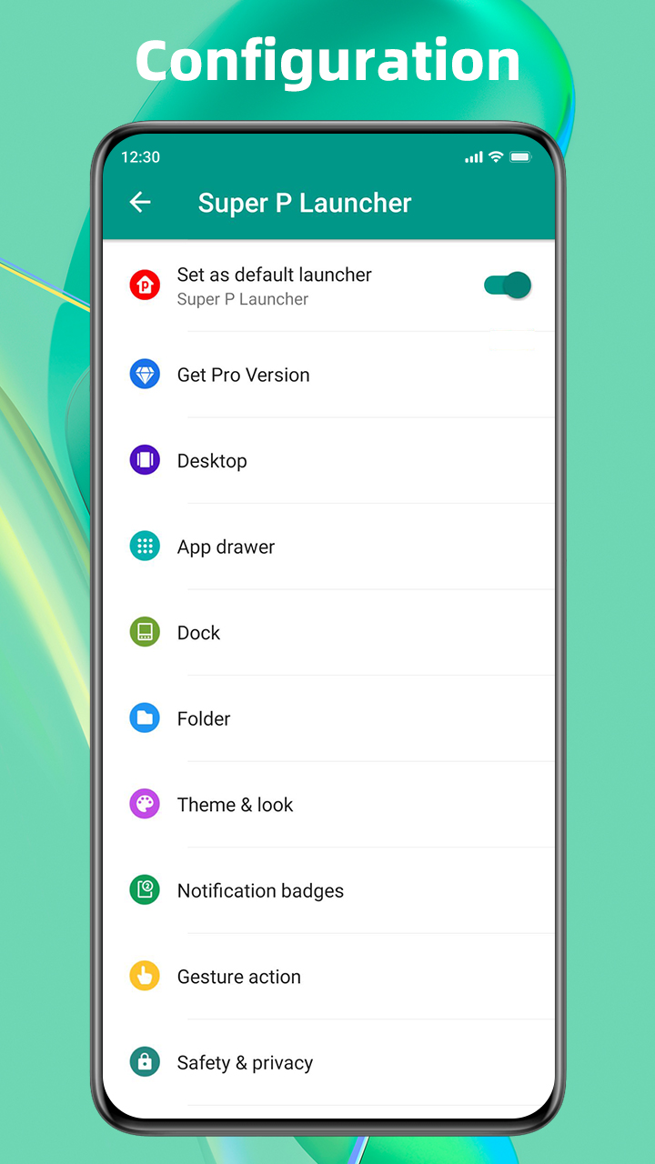 اسکرین شات 8 برنامه Super P Launcher, Theme