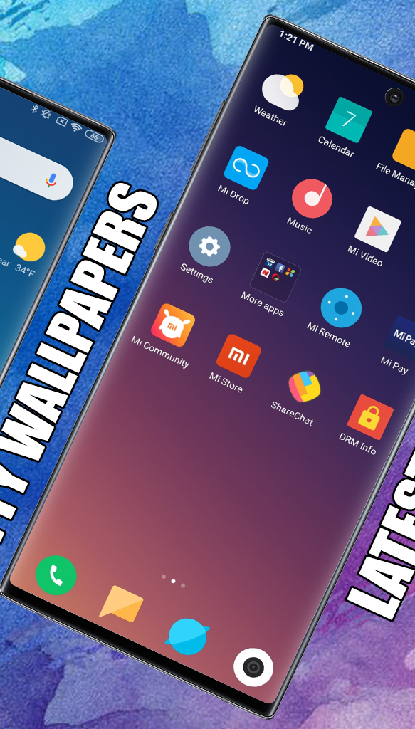 اسکرین شات 3 برنامه Mi 10i Launcher, theme for Xia