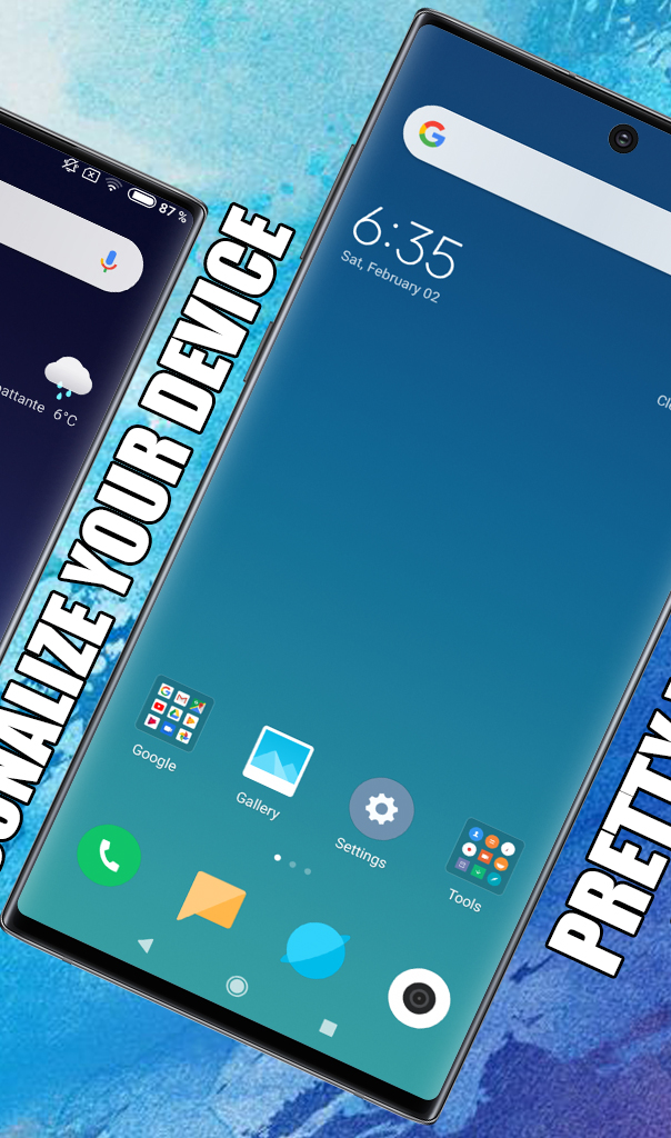 اسکرین شات 2 برنامه Mi 10i Launcher, theme for Xia