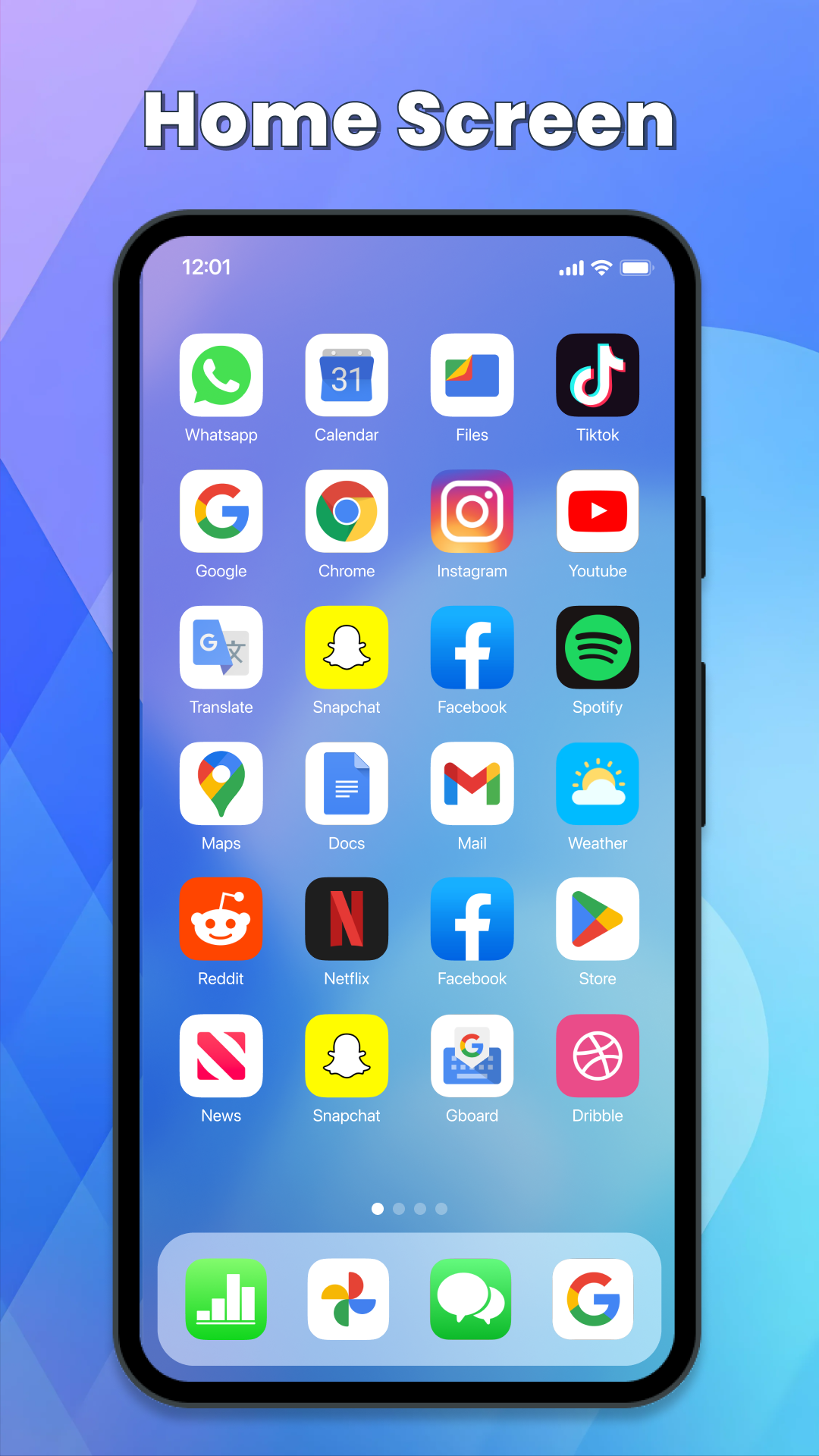 اسکرین شات 5 برنامه Launcher OS 2024