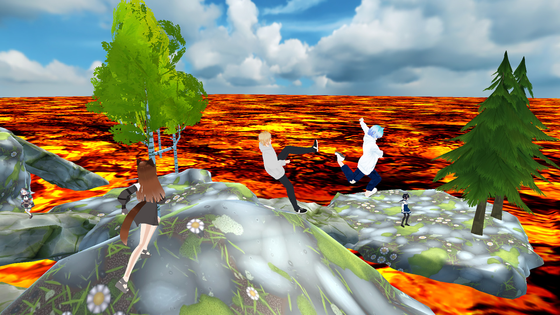 اسکرین شات 5 بازی The floor is lava game parkour