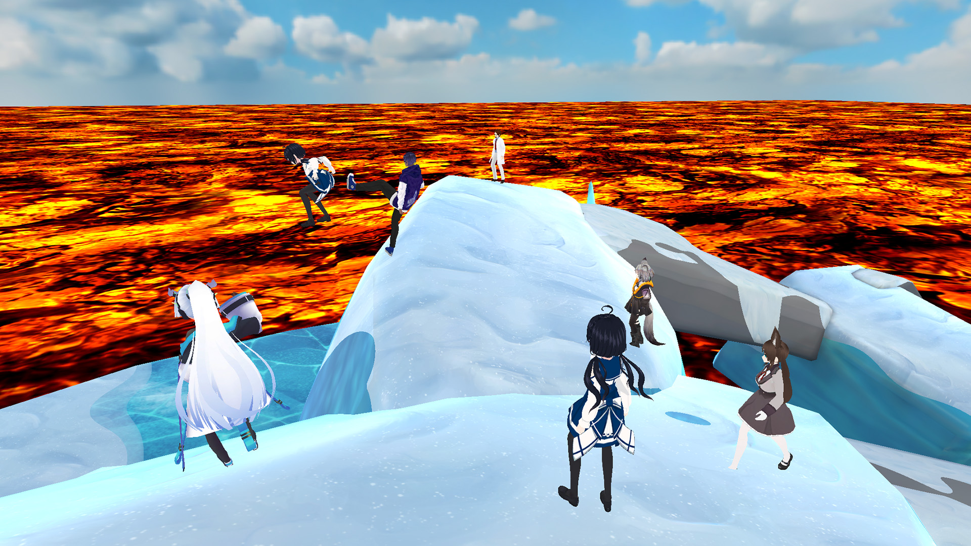 اسکرین شات 4 بازی The floor is lava game parkour