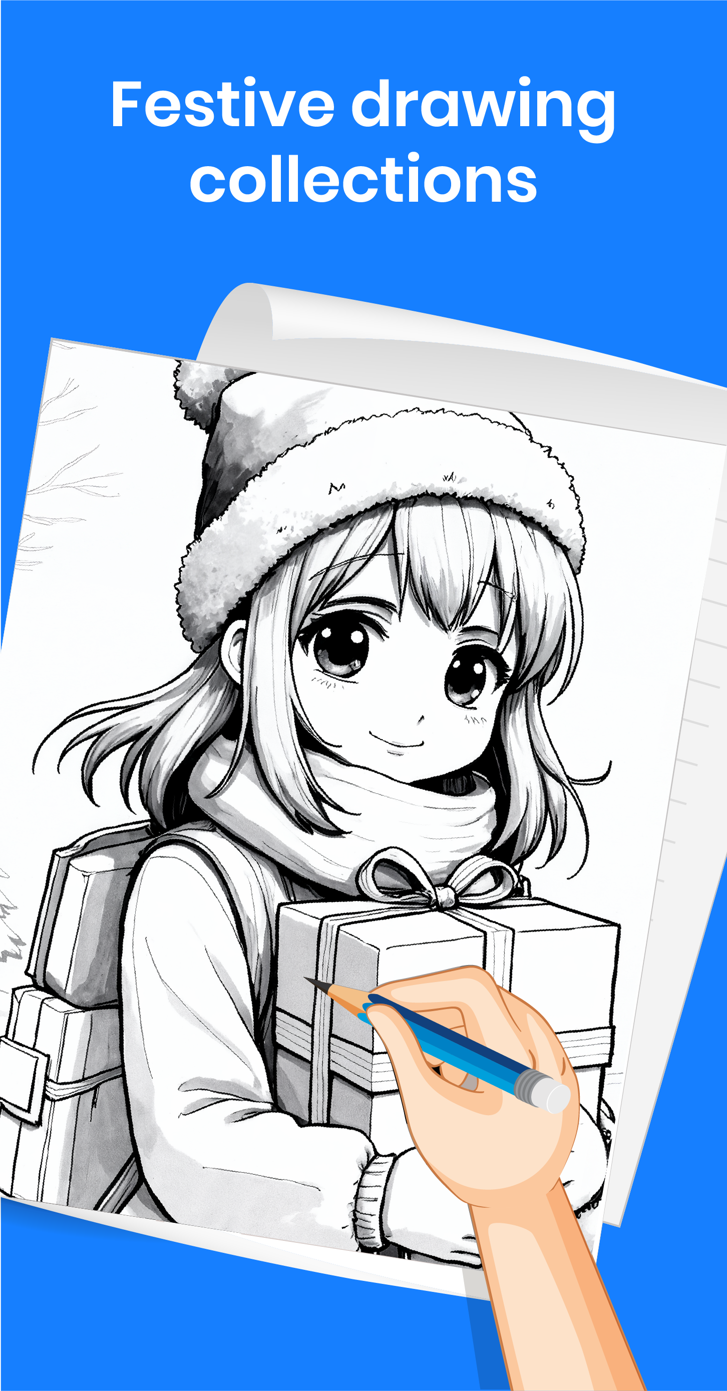 اسکرین شات 2 برنامه Learn to Draw Anime by Steps