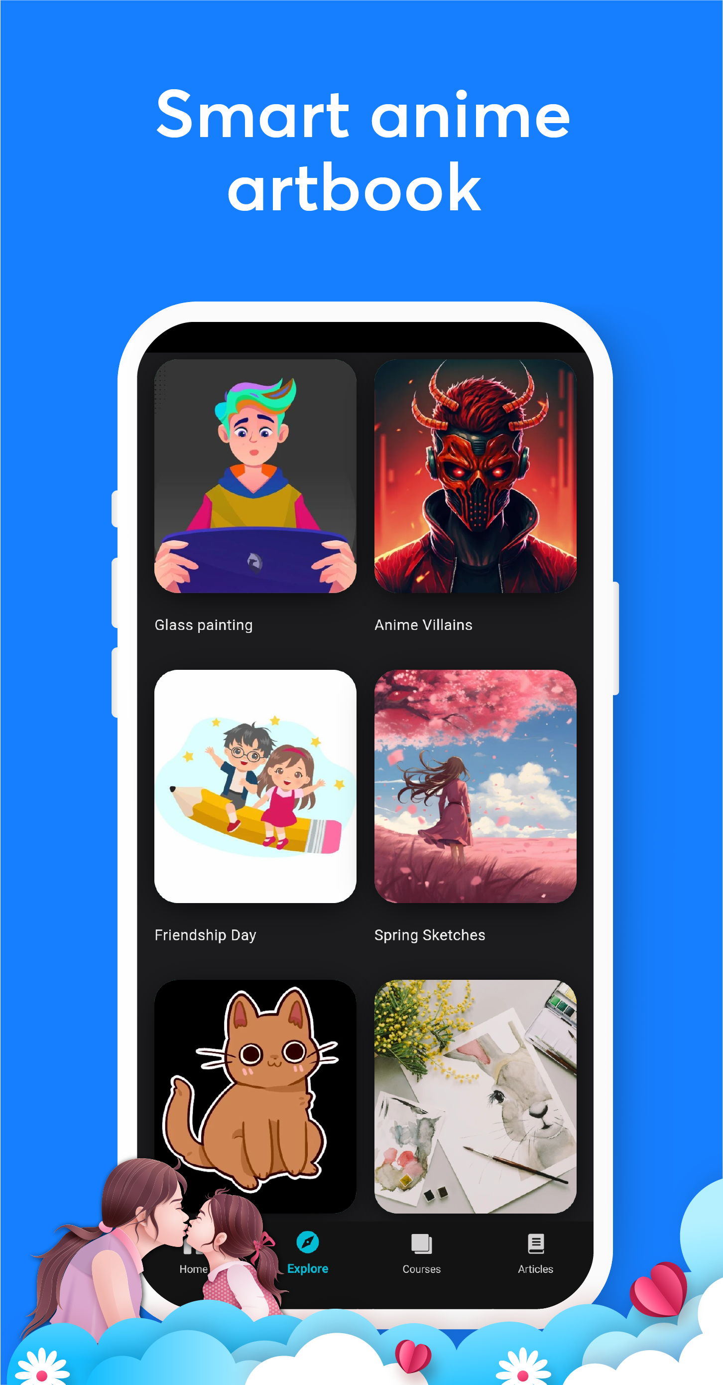 اسکرین شات 4 برنامه Learn to Draw Anime by Steps