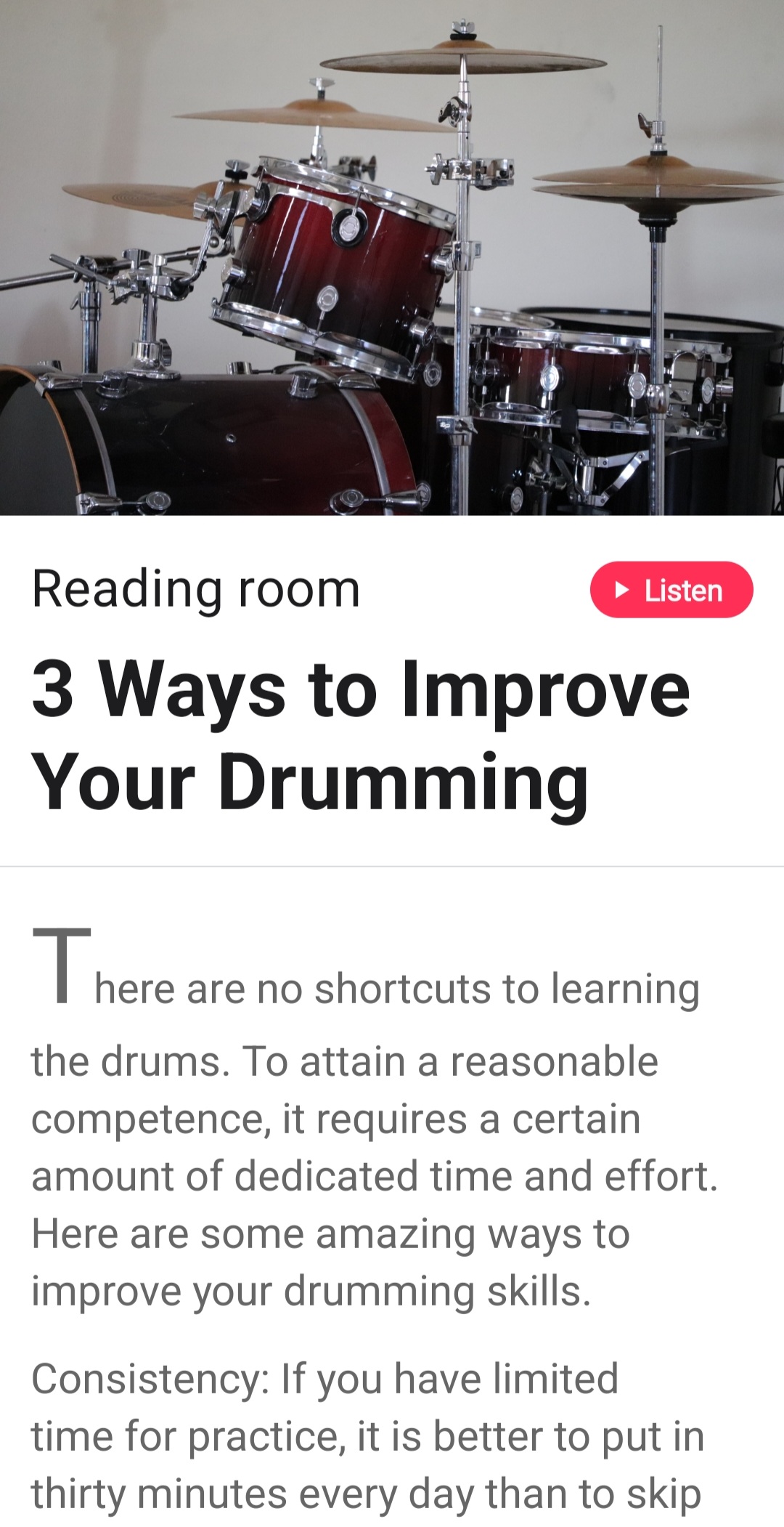اسکرین شات 8 برنامه Learn Drums App - Drumming Pro
