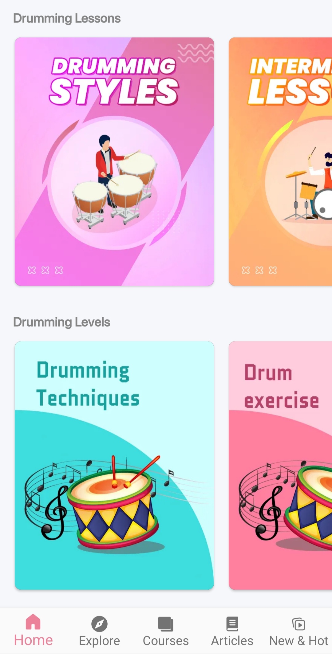 اسکرین شات 7 برنامه Learn Drums App - Drumming Pro