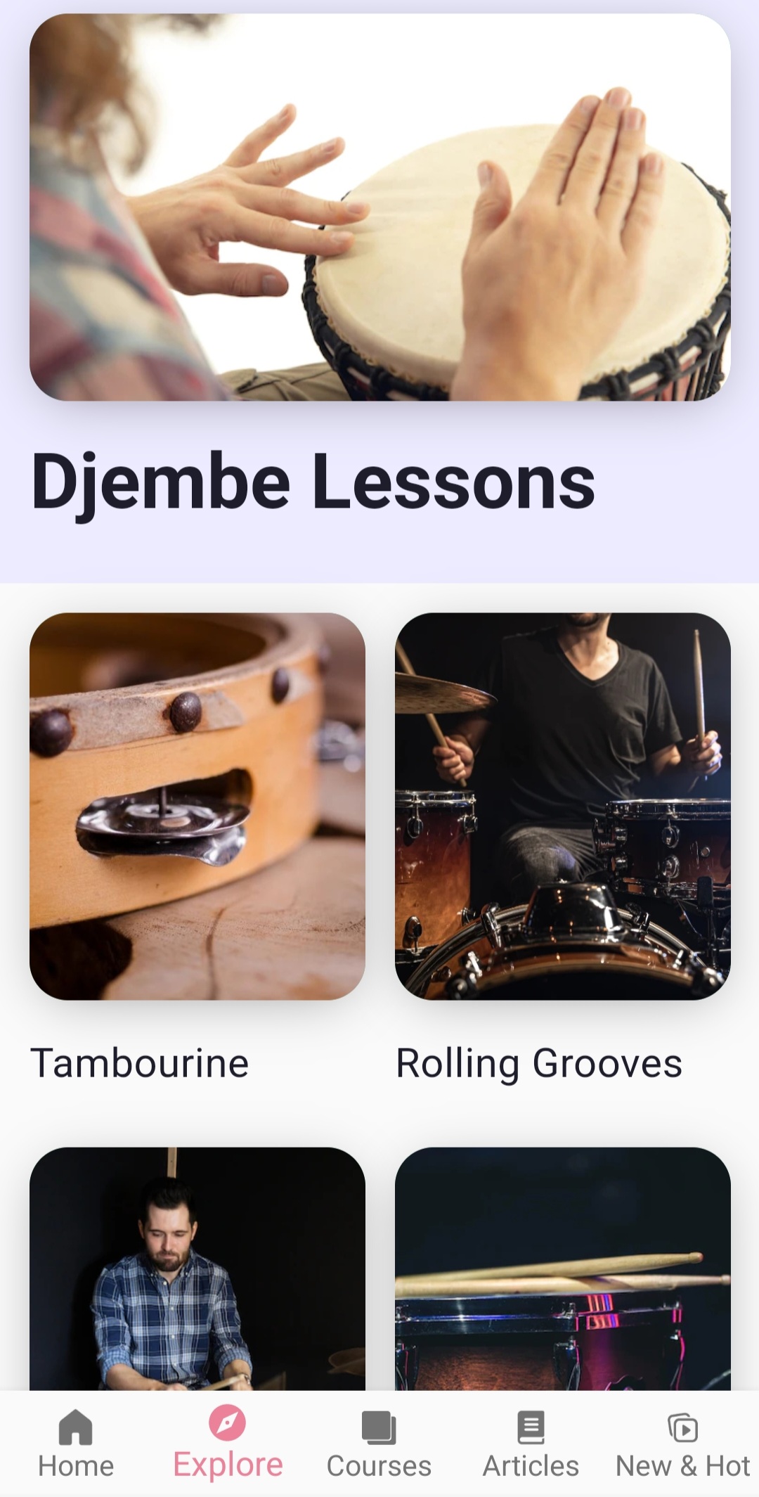 اسکرین شات 4 برنامه Learn Drums App - Drumming Pro