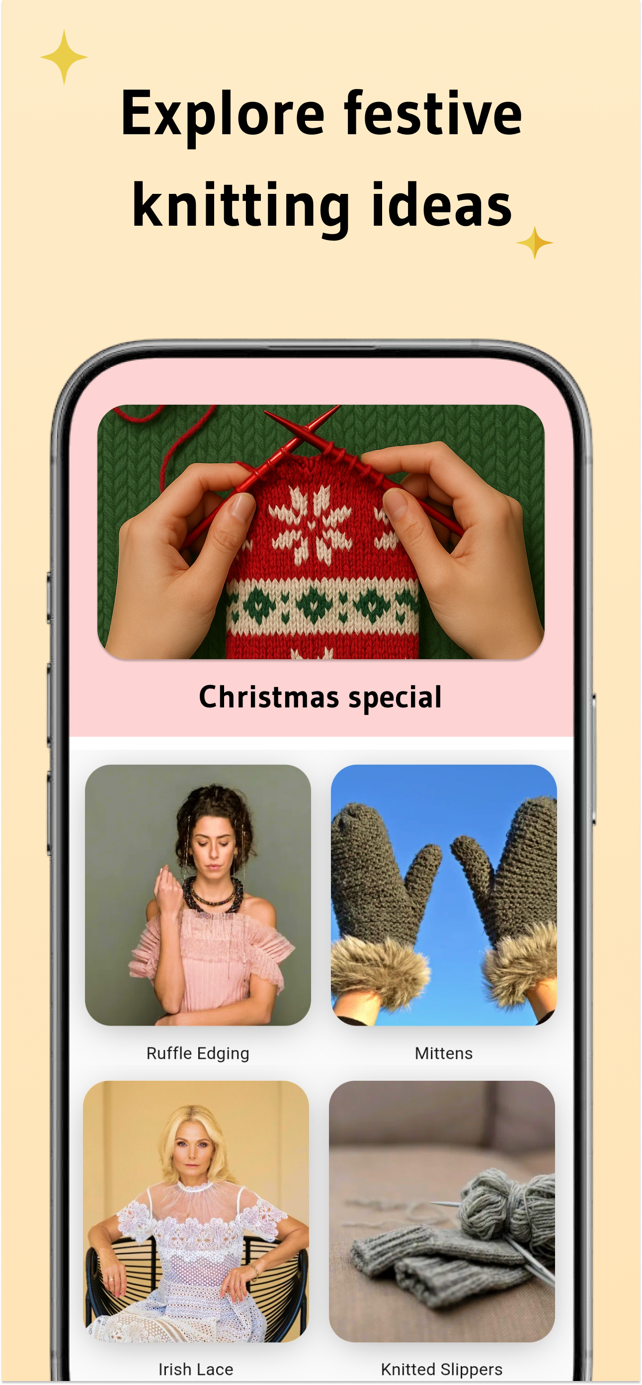 اسکرین شات 2 برنامه Learn Knitting and Crocheting