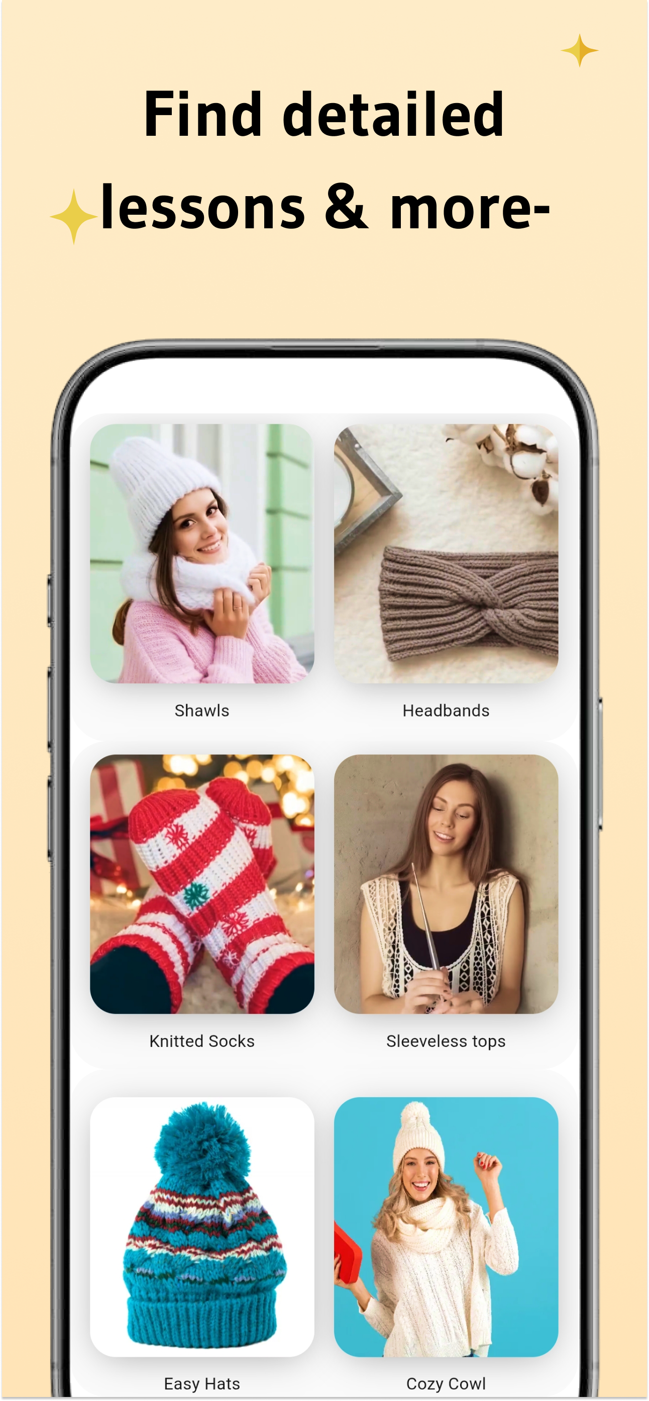 اسکرین شات 5 برنامه Learn Knitting and Crocheting