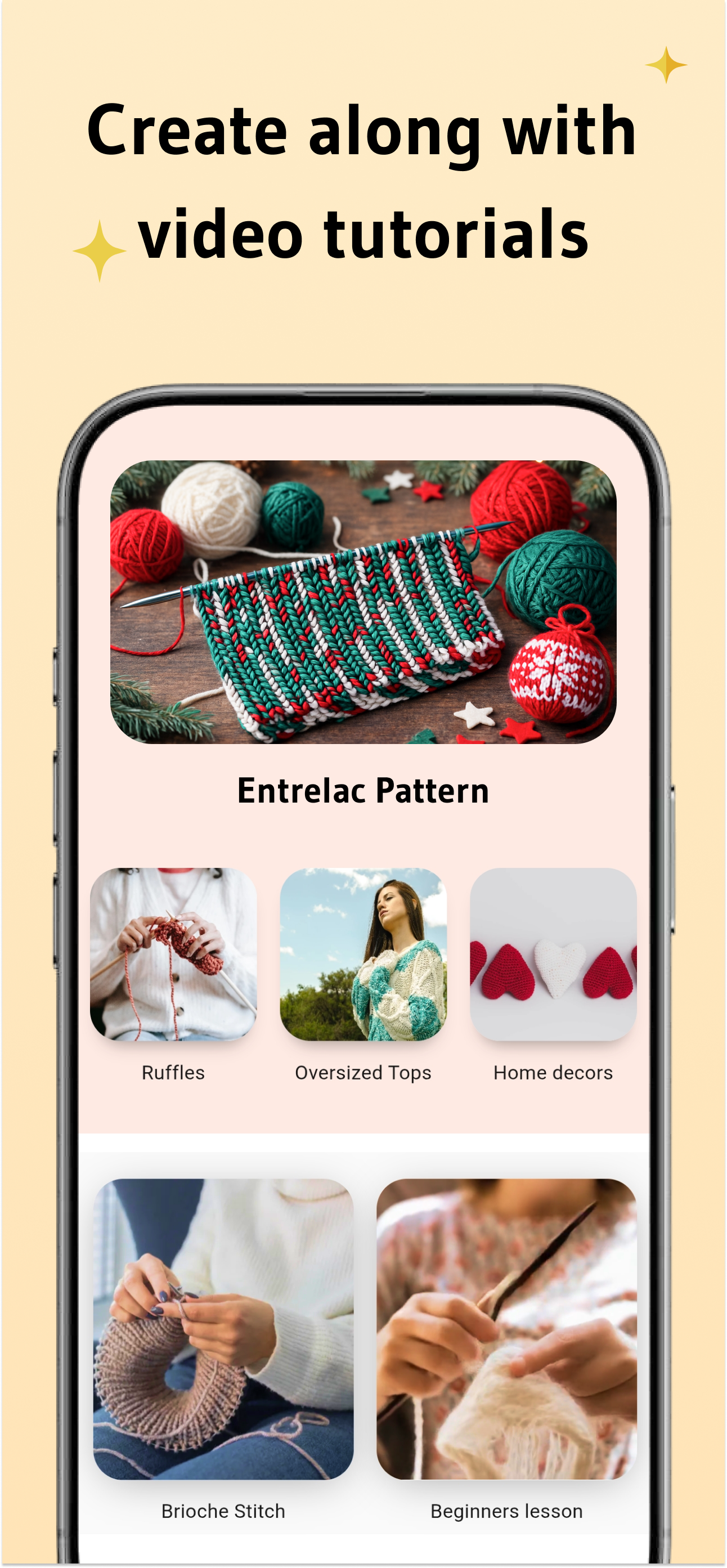 اسکرین شات 3 برنامه Learn Knitting and Crocheting